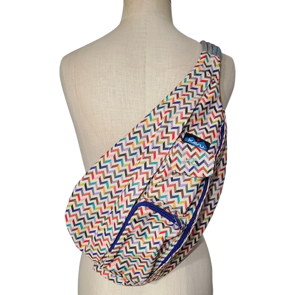 Kavu Rope Bag Taffy Chevron Sling Backpack - Picture 1 of 5